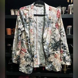 Zara floral blazer (small) $50